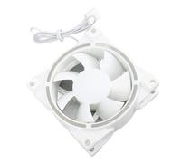 Dpofirs Ventilateur de Boîtier Ventilateur de Refroidissement de Boîtier de 80 Mm, Ventilateur de Refroidissement jusqu'à 2500 TR/Min, Ventilateur D'ordinateur Silencieux PWM à 4 (White)