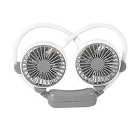Dpofirs Ventilateur de Cou Portable Rechargeable avec Refroidissement Personnel Sans - Blanc