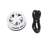 Dpofirs Ventilateur de Refroidissement Magnétique Portable pour Téléphone Portable, Radiateur de Téléphone Silencieux, Contrôle Intelligent de la Température pour un Refroidissement prolongé, pour