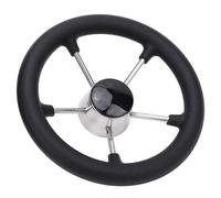 Dpofirs Volant de Bateau Durable de 11 Pouces, Volant Marin à 5 Rayons pour Bateaux de Pêche