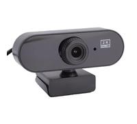 Dpofirs Webcam 2K, Caméra D'Ordinateur USB à Objectif Ultra Large de 170 Degrés avec Enregistrement en Boucle Plug and Play, pour Ordinateur Portable de Bureau pour Les Appels Vidéo de