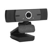Dpofirs Webcam A45 1080P HD avec Couvercle D'objectif, Caméra D'ordinateur en Direct d'apprentissage de Conférence USB 5V, Mise au Point Manuelle, Grand Angle 90 °, Microphone Numérique Intégré