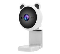 Dpofirs Webcam USB HD 1080P 30 FPS avec Microphone intégré, Webcam Portable de Conception Mignonne 2MP pour l'enregistrement vidéo Appels vidéo Leçons en Ligne ect. (Blanc)