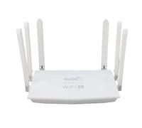 Dpofirs WiFi 6 4G LTE Router High Speed Wireless Internet, 32 Appareils 6 Antennes Strong Signal, SIM Card Slot (Pas de contrat) Hotspot Portable pour Voyages à Domicile Small Office