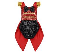 dPois Déguisement Cirque Ringmaster Bébé Barboteuse Greatést Showman Paillettes Noël Costume Carnaval Fête Combinaison Body Nouveau-Né Halloween 6-24 Mois B Noir&Rouge 6-12 Mois