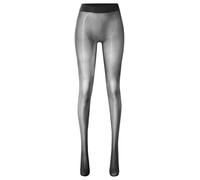 dPois Femme Collant Brillant Huileux Sexy Sans Couture Bas de Sous-Vêtements Transparents Noir M