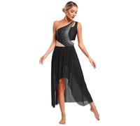 dPois Femme Justaucorps Robe Danse Classique Robe Danse Lyrique Latine Tango Ballet Leotard Danseuse Costume Spectacle S-XXL