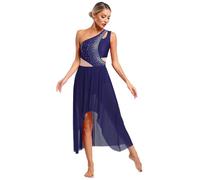dPois Femme Justaucorps Robe Danse Classique Robe Danse Lyrique Latine Tango Ballet Leotard Danseuse Costume Spectacle S-XXL