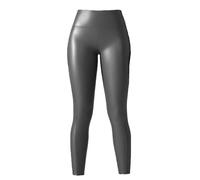 dPois Femme Legging de Sport Anti-UV Pantalon de Sport Yoga Élastique Collant de Jogging Fitness Gym Patinage Amincissante Slim S-XL E Gris M