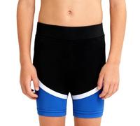 dPois Short Athlétique pour Enfants Doublé De Laine De Mouton pour Gymnastique Et Tumbling Short Danse Garçons Gymnastique Cours Tumbling Bleu Royal 7-8 Ans