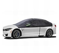 DPONHJ Demi Housse de Voiture pour Toyota Aygo (2014-2021), Bache Protection pour Voiture, Imperméable Demi-Couverture pour Voiture Exterieur, Accessoires Auto