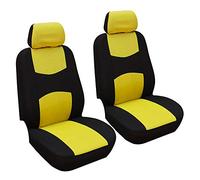 DPONHJ Housse Siege Voiture Avant pour Benz GLA GLC GLC GLE GLE AME GLK, Voiture Avant en Tissu Polyester, Couverture Couvre SièGe Auto Respirable, AntidéRapante Anti-Sueur, Accessoire,A Yellow