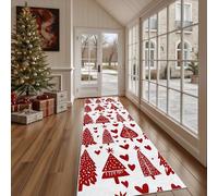 Dppyuxa Tapis de Cuisine Antidérapant Classique Cœur Tapis de Couloir Long et Lavable Simple étoile Paillasson Absorbant Entrée, Salle de Bain et Descente de Lit 60x240 cm