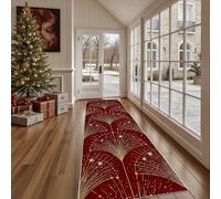 Dppyuxa Tapis de Cuisine Antidérapant Festif Ciel étoilé Tapis de Couloir Long et Lavable Fantastique Étoiles Paillasson Absorbant Entrée, Salle de Bain et Descente de Lit 60x240 cm