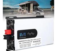 DPQYJPP 5000W-12000W Pure Sine Wave Power Inverter,12V/24V/48V/60V/72V/96V to 110V/220V with Universal Socket and Smart Color Display Screen for Car, Caravan, Boat, Camping, Travel,5000W-96Vto220V