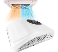 DPQYJPP DC RV climatiseur 2 en 1 RV climatiseur Toit avec Refroidissement et Chauffage,climatiseur stationnement électrique Camping-Car système climatisation pour Voiture RV Camion Camper White-12v