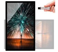 DPQYJPP Ecran Affichage Dynamique pour Vitrine,Mode Paysage/Portrait,Diffusion à Distance/par Clé USB,Murale/Encastrée,écran Publicitaire LED pour Lire des Vidéos/Images 27"