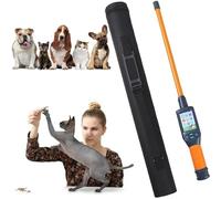 DPQYJPP Lecteur puces électroniques Animaux Compagnie, Scanner Portable Universel RFID 134,2kHz avec écran LCD, pour Animaux domestiques et bétail, capacité Stockage jusqu'à 20000données.