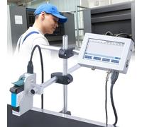 DPQYJPP Machine Codage Automatique 12,7/25,4mm Imprimante à Jet d'encre Ligne Imprimante à Jet d'encre Thermique, pour Date Production/Logo/Image/Code QR/Code-Barres/numéro lot,25.4mm