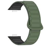 DPSQQ Bracelet de montre, bracelet en silicone avec fermeture, for style vie actif, for Fit 3(Dark green black)