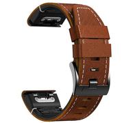 DPSQQ Bracelet de Montre, élégant en Cuir 26 mm, Changement Facile, Accessoire Portable adapté aux Montres intelligentes 7X 7 6X 6(Brown)