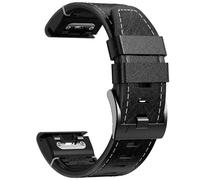 DPSQQ Bracelet de Montre, élégant en Cuir 26 mm, Changement Facile, Accessoire Portable adapté aux Montres intelligentes 7X 7 6X 6(Black)