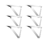 DPSQQ Pinces à Nappe, 6 pièces, Pinces à Nappe en Acier Inoxydable, Pinces à Nappe Portables, Pinces triangulaires Fixes for Nappe