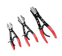 DPTOOL 3pcs Pince a Collier Durite à Cliquet, 8/10/12 Pouces Verrouillage Automatique Pince Collier de Serrage pour tuyaux automobiles, radiateurs, conduites de carburant, liquide de refroidissement