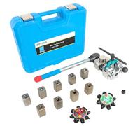 DPTOOL Kit d'outils d'évasement de ligne de frein, évasements simples, doubles et à bulle à 45 et 37 degrés, outil d'évasement de ligne de frein et de tube pour tubes de 3/16", 1/4", 5/16", 3/8" et