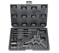 DPTOOL Outil d'équilibreur Harmonique Kit Extraction de poulie d'amortisseur Balancer compatible avec Ford, GM, Chrysler, Cadillac, Chevy Trucks, Mitsubishi, version améliorée Extracteur à 3 mâchoires