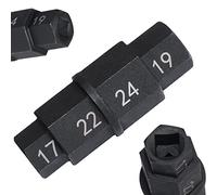 DPTOOL Outil d'essieu Hexagonal pour Roue d'essieu Avant de Moto, 3/8 Pouces 17mm 19mm 22mm 24mm Allen Spindle Socket Driver