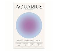 DPURPIWADY Celestial Zodiac Wall Art - Horoscope Astrology Sign Poster - Modern Print for Office Decor, Housewarming Gift, Study(Unframed,08x12inch(20x30cm))