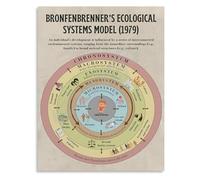 DPURPIWADY Ecological Systems Theory Bronfenbrenner Model Psychology Poster for Students Professors Social Sciences Wall Decor(Unframed,16x24inch(40x60cm))