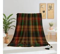 Dpvbffx Couverture Polaire 200x200 cm Tartan Vintage Écossais Plaid À Carreaux Vichy Noël Classique, Plaid Canape Grande Taille Couverture Lit 2 Personnes Chaud et Doux pour Automne Hiver