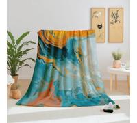 Dpvbffx Couverture Polaire 220x240 cm Moderne Abstrait Art Fluid Plaid Effet Marbre Esthétique Multicolore, Plaid Canape Grande Taille Couverture Lit 2 Personnes Chaud et Doux pour Automne Hiver