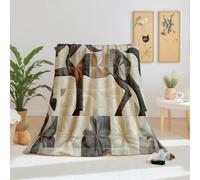 Dpvbffx Plaid Cheval, Couverture 2 Personnes, Jeté de Canapé Animal Patchwork Ferme Rural, Plaid Polaire 180x200 cm, Couverture Chaude Doux Légère pour Printemps Été Automne Hive