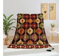 Dpvbffx Plaid Lit Bohème Abstrait Plante, Plaid 2 Personnes, Jeté de Canapé Minimaliste Mid Century Moderne, Couverture Polaire 150x200 cm, Couverture Chaude Doux pour Printemps Été Automne Hive