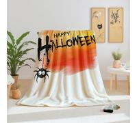 Dpvbffx Plaid Lit Halloween, Plaid 2 Personnes, Jeté de Canapé Festival Party Décoration, Couverture Polaire 150x200 cm, Couverture Chaude Doux Légère pour Printemps Été Automne Hive