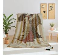Dpvbffx Plaid Lit Traditionnel Asiatique Culture 2 Personnes, Jeté de Canapé Geisha Style Japonais Vintage, Couverture Polaire 150x220 cm, Couverture Chaude Doux pour Printemps Été Automne Hive