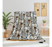 Dpvbffx Plaid Polaire Chauve-Souris Citrouille 220x240, Couverture Halloween Décoration 2 Personnes, Jete de Canape Grande Taille, Couverture Lit Chaude Légère pour Pique Nique Camping Voyager