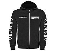 DPX-1 Hommes Samcro Custom Charte de Luxe Style Sweat à Capuche zippé - Noir - (S)