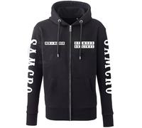 DPX-1 Hommes Samcro Custom Charte de Luxe Style Sweat à Capuche zippé - Noir - (XL)
