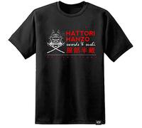 DPX-1 Kill Bill Hanzo Hattori Samurai Sword T-Shirt Kung Fu Arts Martiaux Film Classique - Noir, L