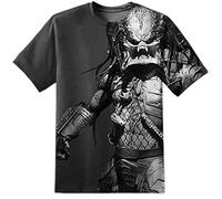 DPX-1 Predator Noir Edition - Film T-Shirt All Over Style Poster (S-2XL) Schwarzenegger Aliens Nostromo - Noir, L