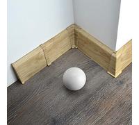 [DQ-PP] 1 x coin extérieur 70mm en PVC chêne pastel, pour plinthes aspect stratifié en plastique PVC