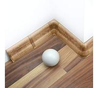 [DQ-PP] 16 mètres de plinthes 62mm en PVC chêne Dorian, plinthes aspect stratifié en plastique PVC