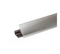 DQ-PP Baguette d'angle 2,5 m | Titane | 23 x 23 mm | PVC | Barre de finition de cuisine pour plan de travail de cuisine