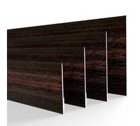 DQ-PP Baguettes de fenêtre - Longueur 3 m - Largeur 30 mm - Épaisseur 1,5 mm - Acajou - Moulures plates en plastique - Profilés