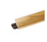 DQ-PP Barre d'angle de 2,5 m - Arbre indien - 23 x 23 mm - En PVC - Pour plan de travail - Barre de finition pour plan de travail - Barre de finition - Barre de finition - Barre de finition - Barre de