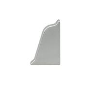 DQ-PP Barre d'angle droite - Aluminium satiné - 38 x 25 mm - PVC - Barre de finition pour plan de travail - Barre de finition - Barre de finition - Barre de finition - Barre de finition - Barre de